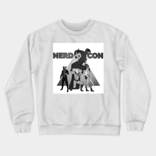 Nerd Con 2 b&w Crewneck Sweatshirt